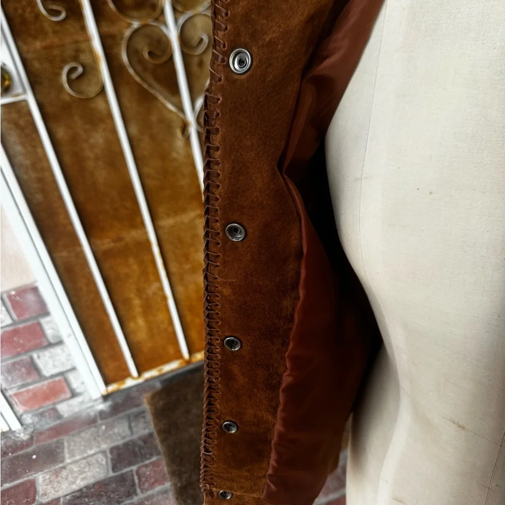 Scully Tan Suede Fringe Leather Jacket - Picture 7 of 15